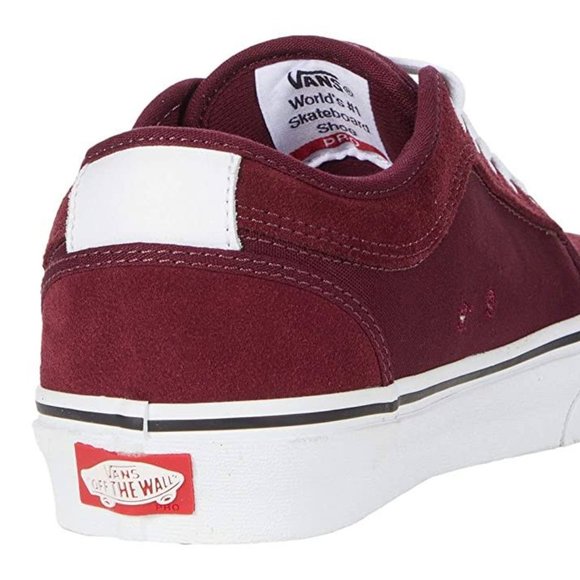 [New] Vans Chukka Low Port Burgundy Red Suede Waffle Tread Sneaker - Picture 3 of 5